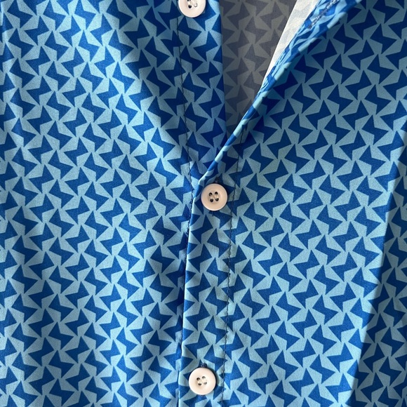 Midi Blue Pattern Dress - Picture 2 of 5